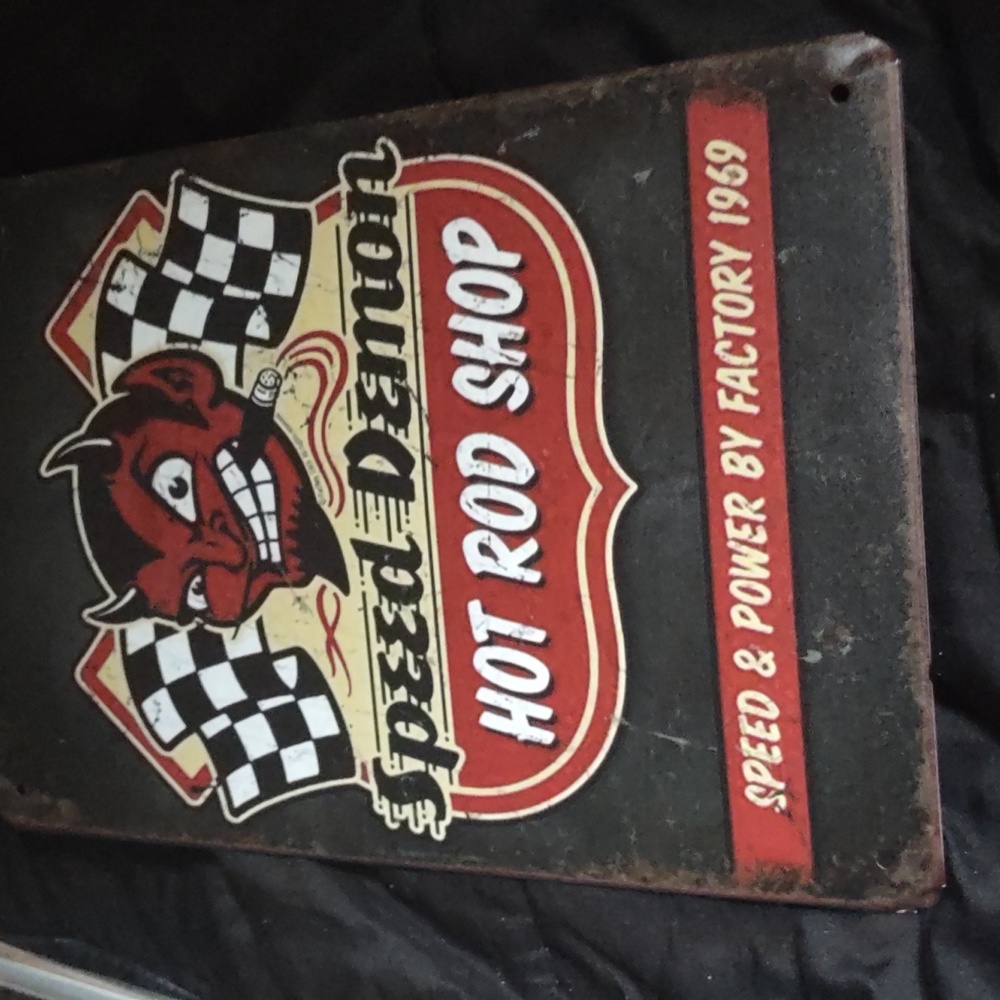 Speed Demon sign